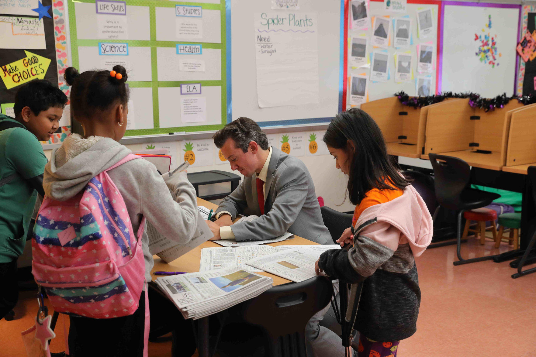 Meteorologist Joe Martucci at EHC Community School